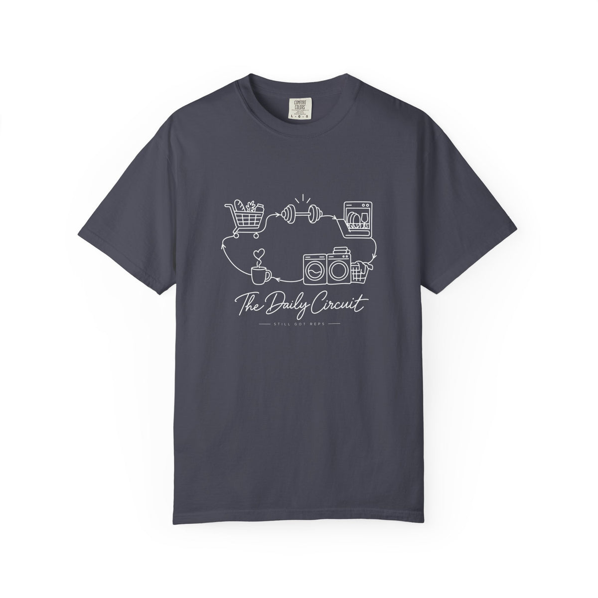 Daily Circuit Household Routine Line Art T-Shirt