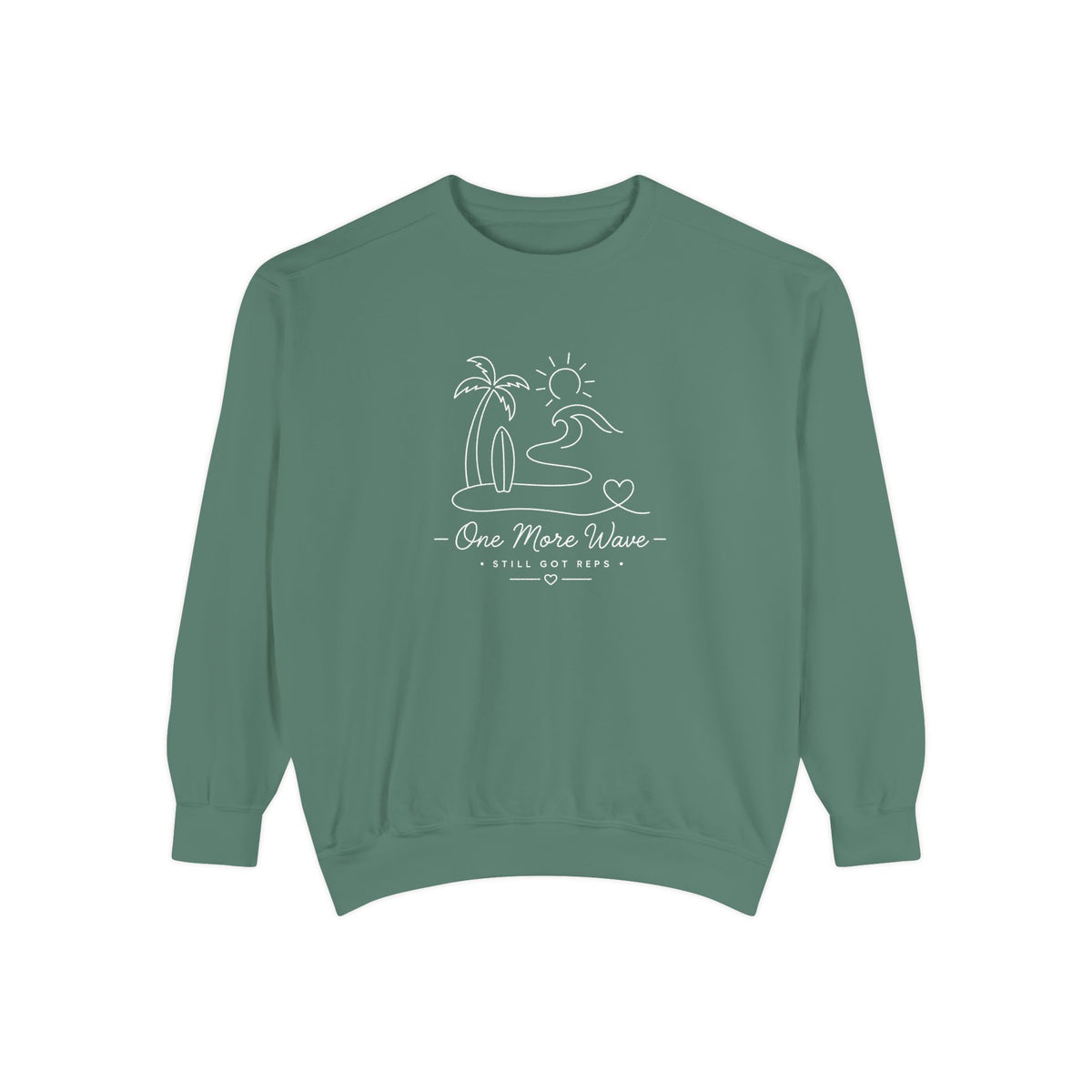 Inspirational Heritage Pullover | One More Wave Graphic Sweatshirt | Active Lifestyle Top