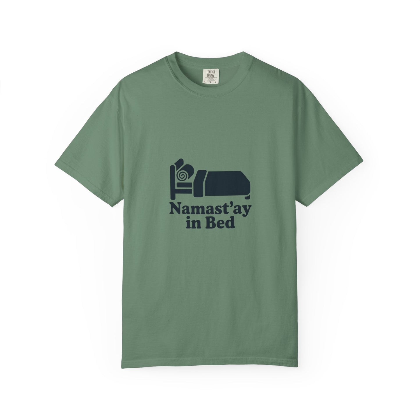 Namast'ay in Bed T-Shirt — Funny Yoga Sleep Tee
