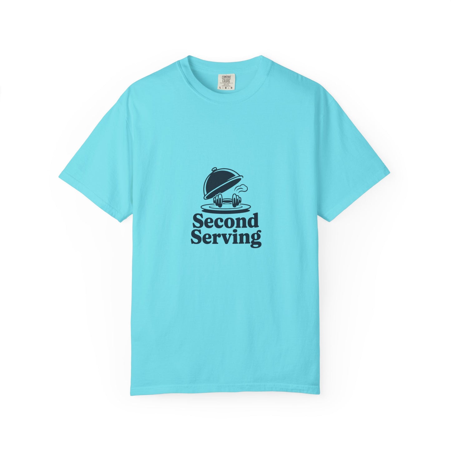 Second Serving T-Shirt — Funny Foodie Tee with Cloche Graphic