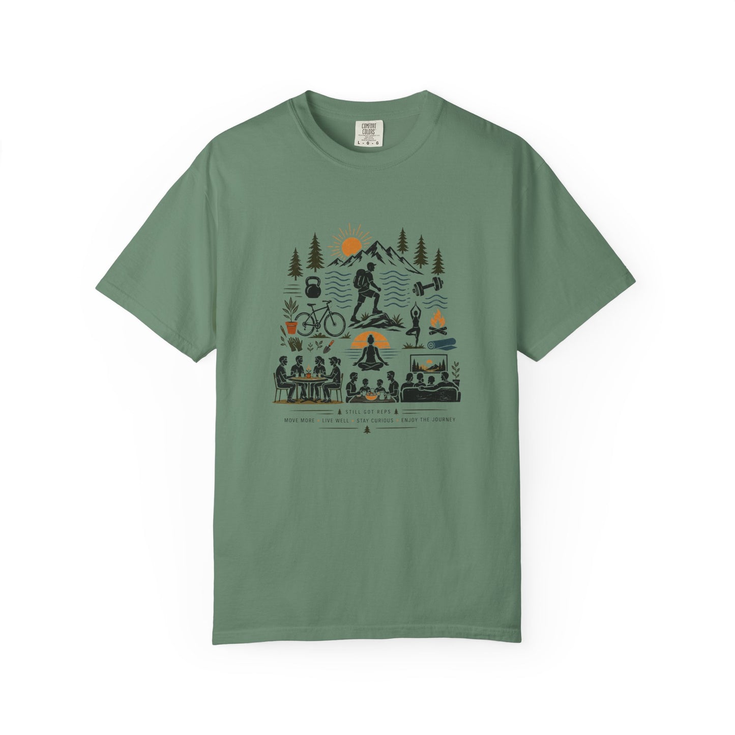 Outdoor Adventure T-Shirt — Camping, Biking & Hiking Graphic Tee
