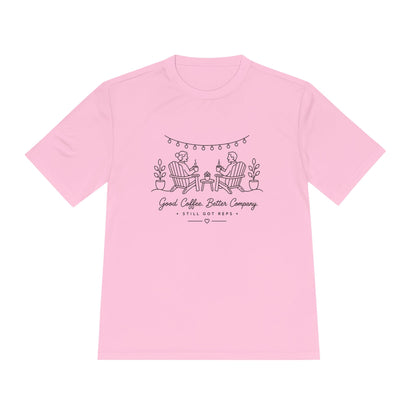 Good Coffee Great Company Line Art Dry Fit T-Shirt