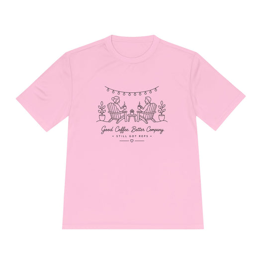 Good Coffee Great Company Line Art Dry Fit T-Shirt