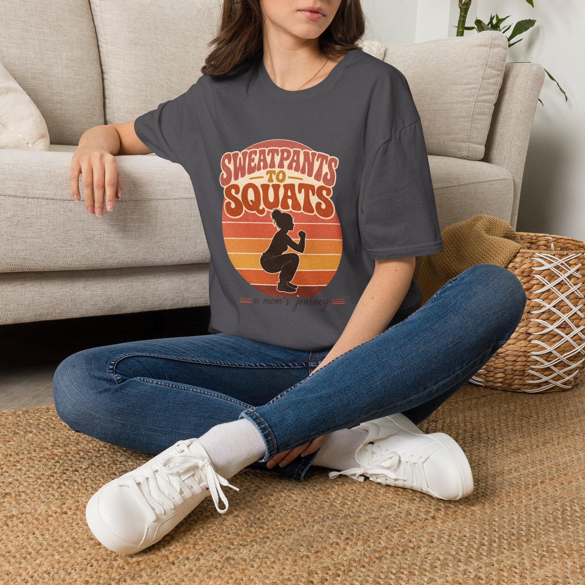 Sweatpants to Squats T-Shirt — Retro Fitness Motivation Tee