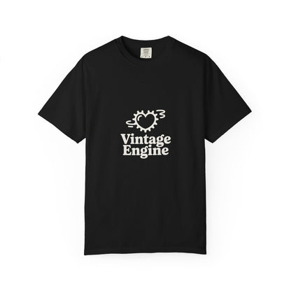 Vintage Engine Heart Graphic T-Shirt