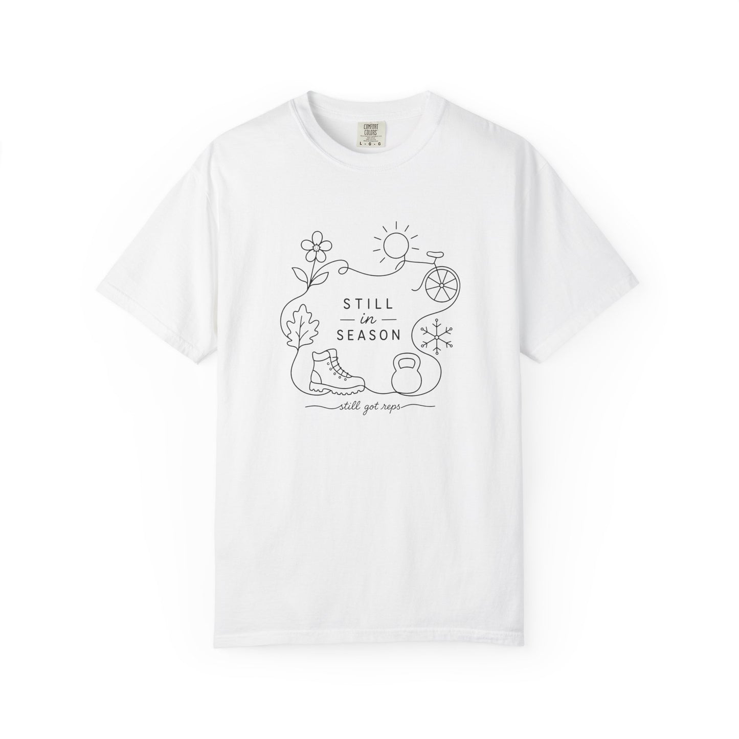 Adventure Series: Still in Season T-Shirt — Minimal Line Art Nature Graphic Tee