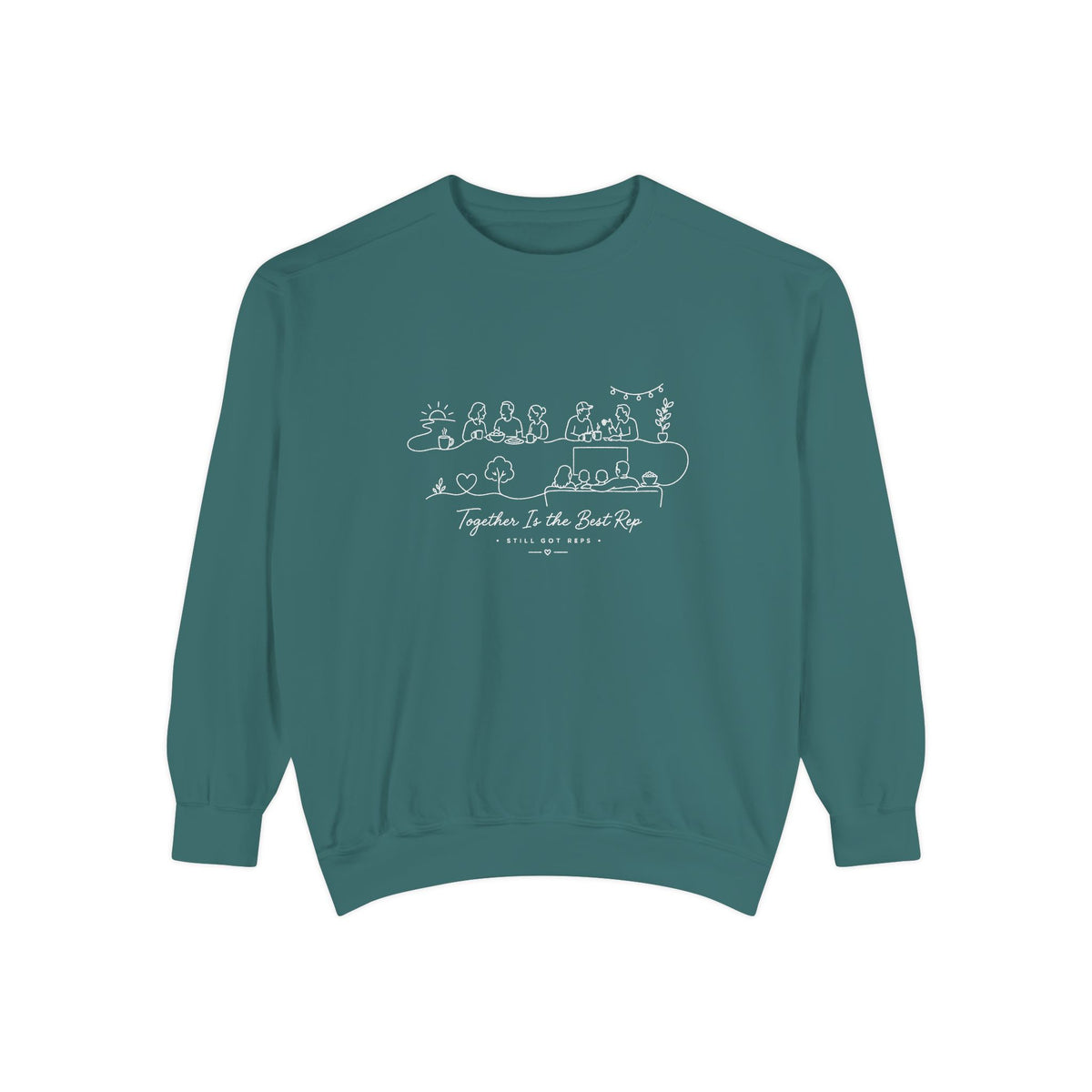 Community Wellness Pullover | Together is the Best Rep Graphic Sweatshirt | Active Lifestyle Top