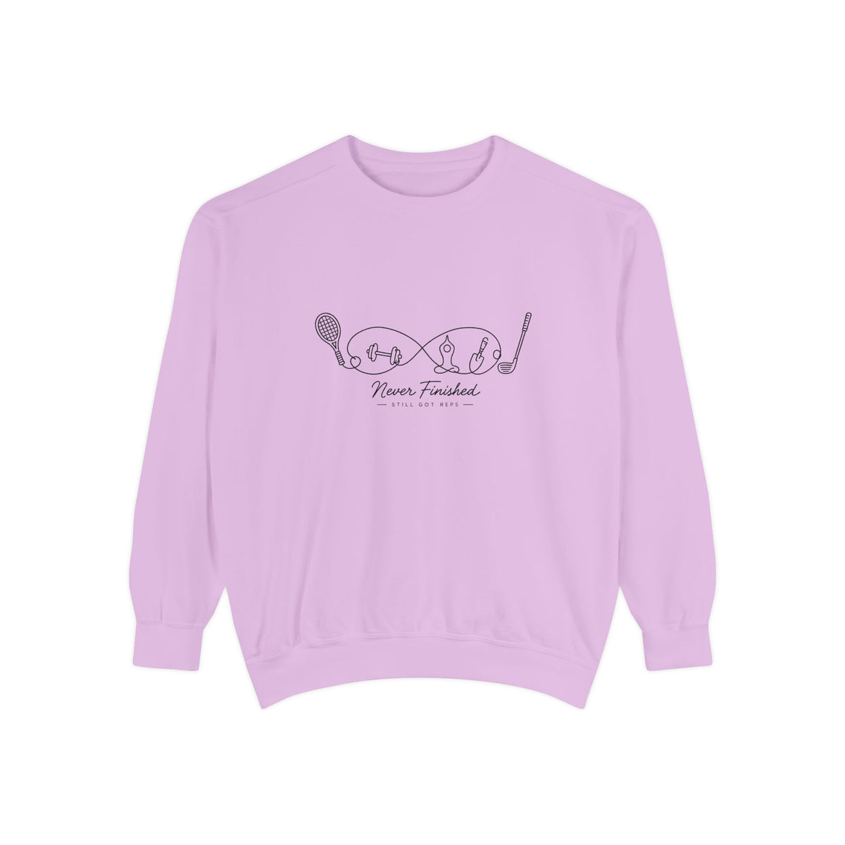 Athletic Longevity Pullover | Never Finished Graphic Sweatshirt | Active Aging Top