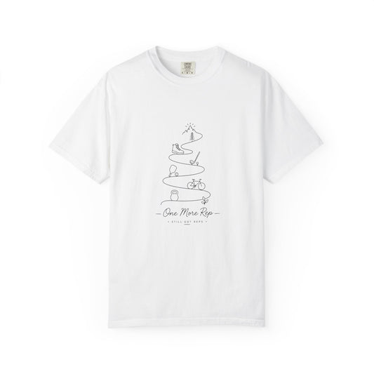 One More Rep T-Shirt — Minimalist Fitness & Cycling Illustration Tee