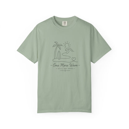 Adventure Series, T-Shirt — "One More Wave" Minimal Beach Line Art Tee
