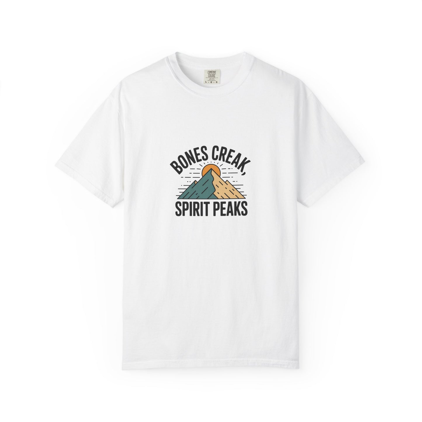 Bones Creak Spirit Peaks Mountain T-Shirt — Outdoor Adventure Graphic Tee