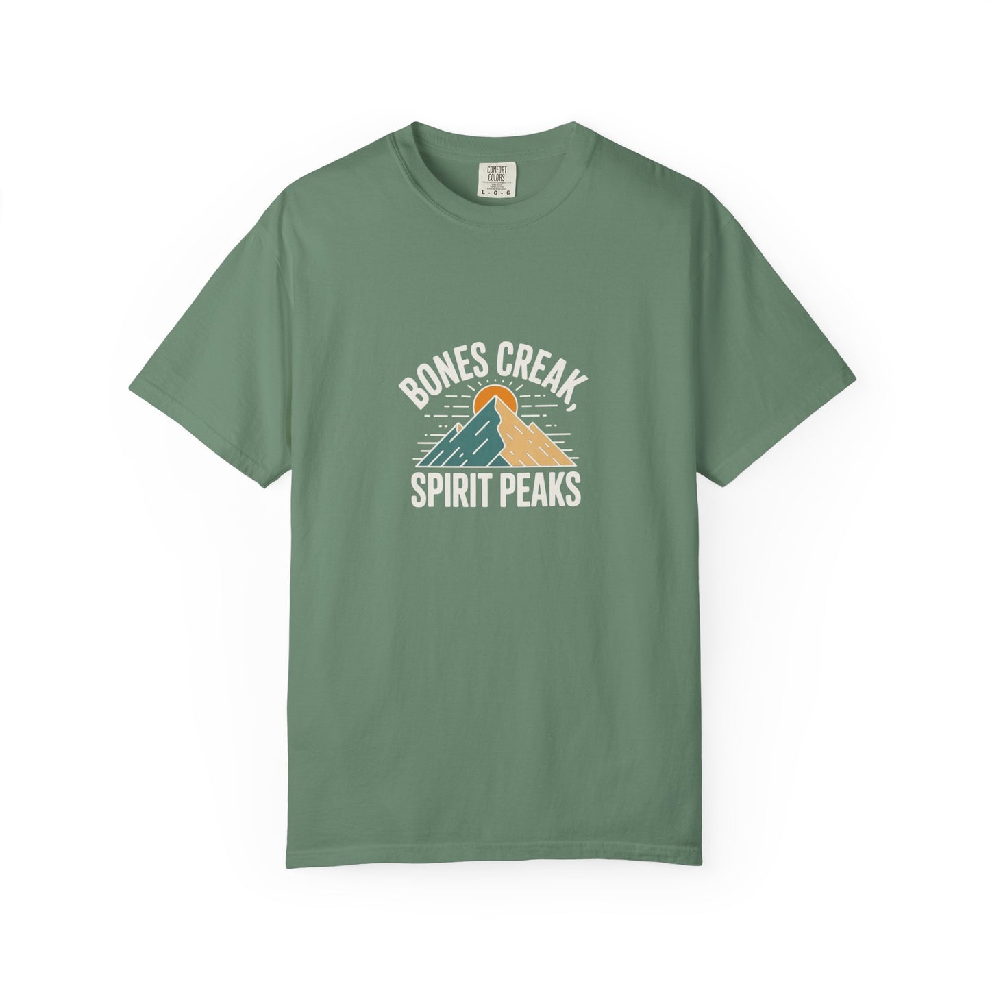 Bones Creak Spirit Peaks Mountain T-Shirt — Outdoor Adventure Graphic Tee