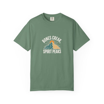 Bones Creak Spirit Peaks Mountain T-Shirt — Outdoor Adventure Graphic Tee