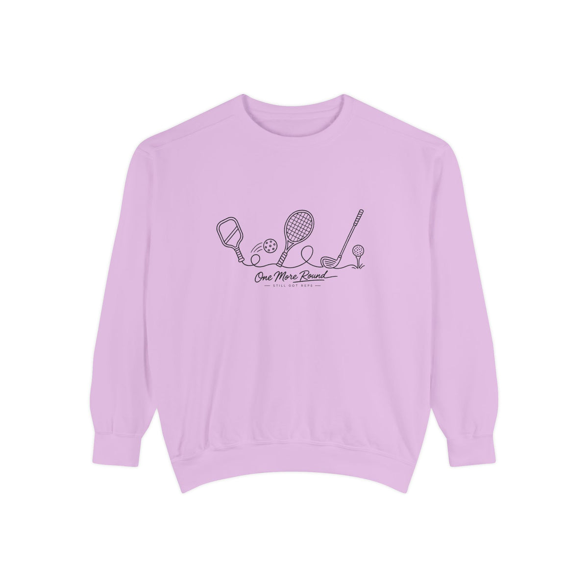 Athletic Longevity Pullover | One More Round Graphic Sweatshirt | Active Aging Top