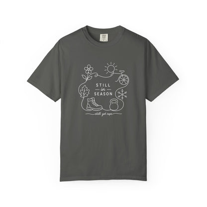 Adventure Series: Still in Season T-Shirt — Minimal Line Art Nature Graphic Tee