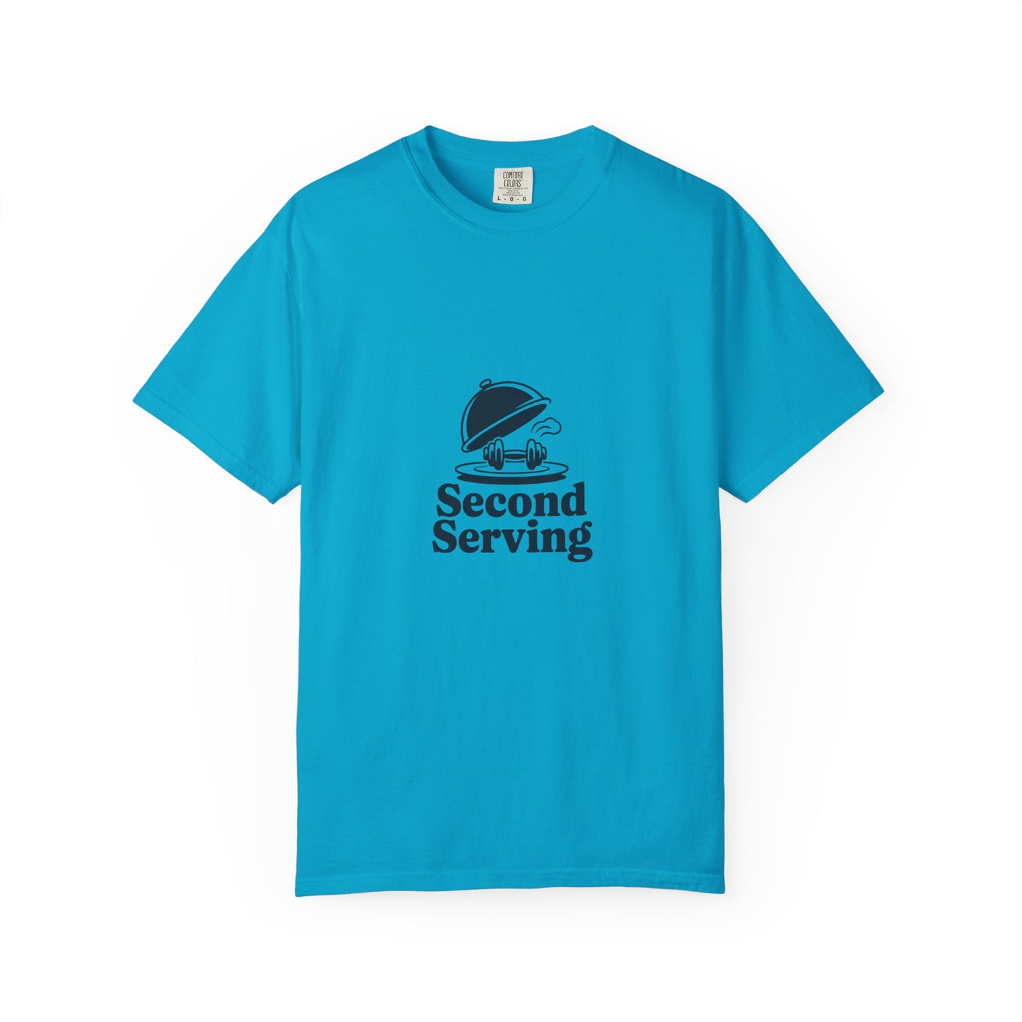 Second Serving T-Shirt — Funny Foodie Tee with Cloche Graphic