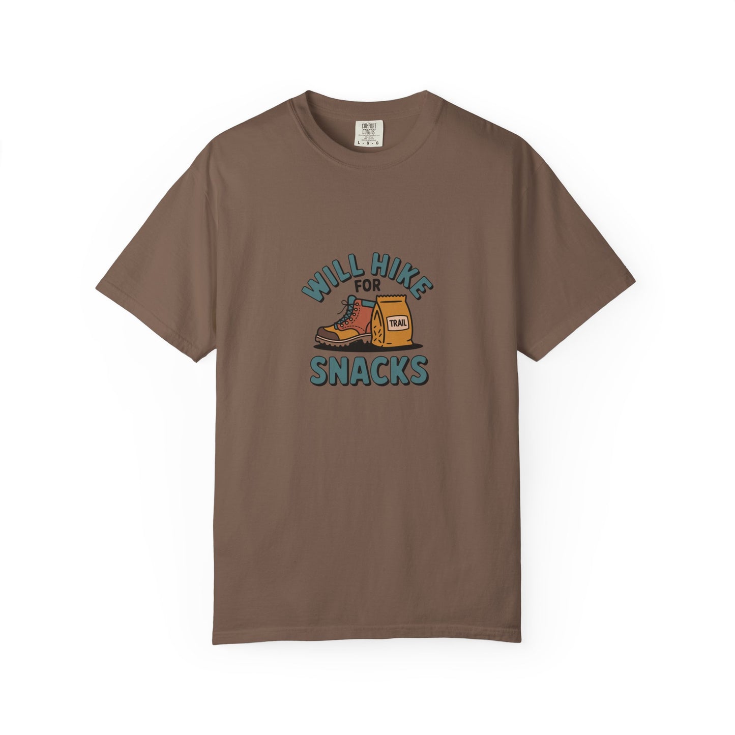 Hiking T‑Shirt — "Will Hike for Snacks" Graphic Tee