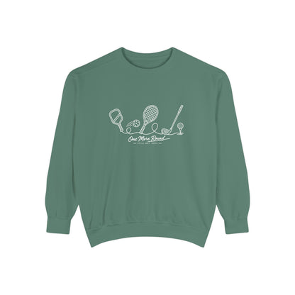 Athletic Longevity Pullover | One More Round Graphic Sweatshirt | Active Aging Top