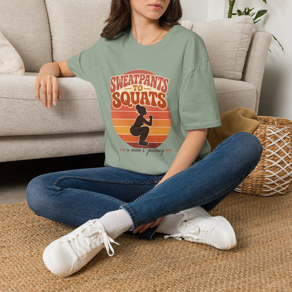Sweatpants to Squats T-Shirt — Retro Fitness Motivation Tee