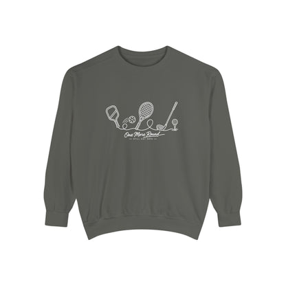 Athletic Longevity Pullover | One More Round Graphic Sweatshirt | Active Aging Top