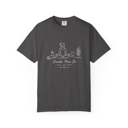 Adventure Series, Meditation Tee — "Breathe. Move. Be." Yoga & Mindfulness T‑Shirt