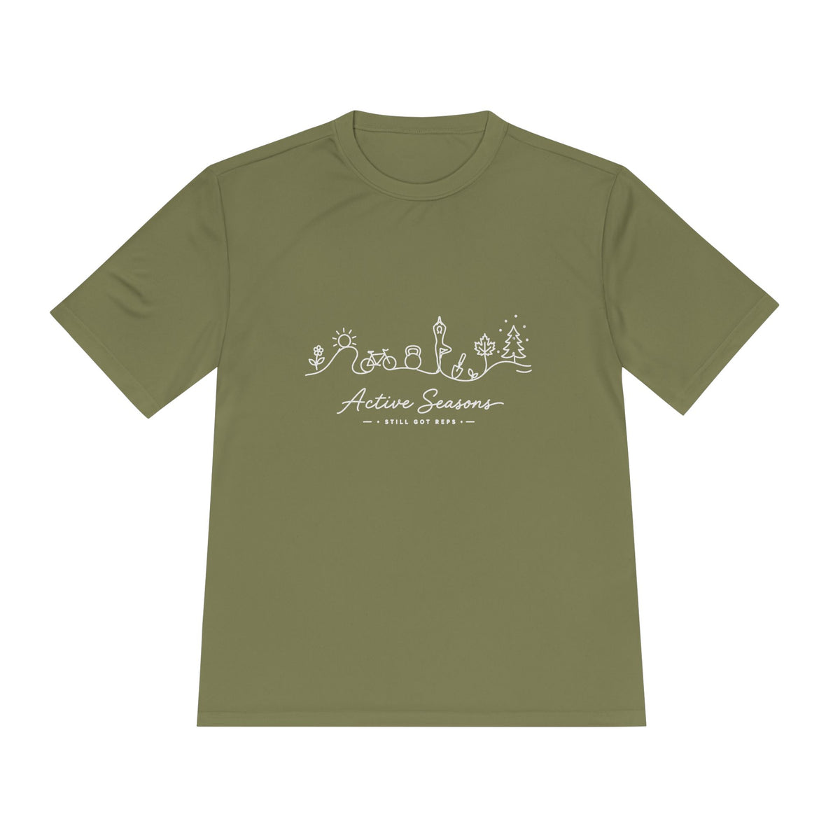 Active Seasons Line Art Dry Fit T-Shirt