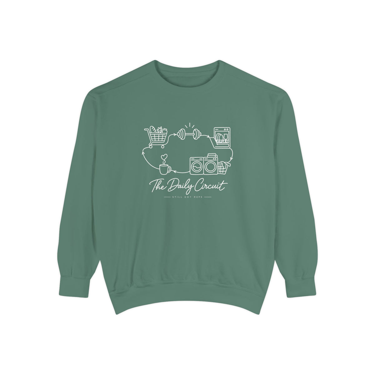 Lifestyle Wellness Pullover | The Daily Circuit Graphic Sweatshirt | Daily Habit Top