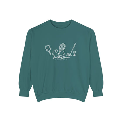 Athletic Longevity Pullover | One More Round Graphic Sweatshirt | Active Aging Top