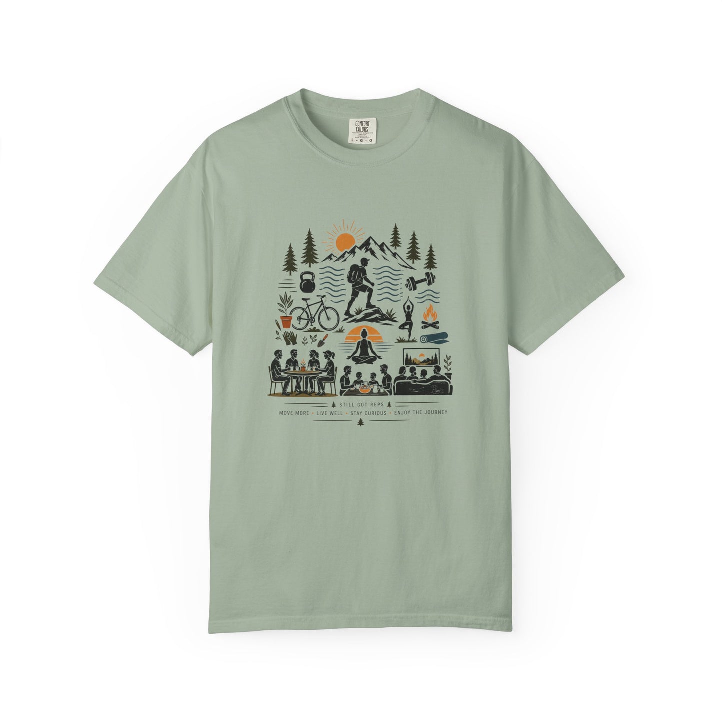 Outdoor Adventure T-Shirt — Camping, Biking & Hiking Graphic Tee
