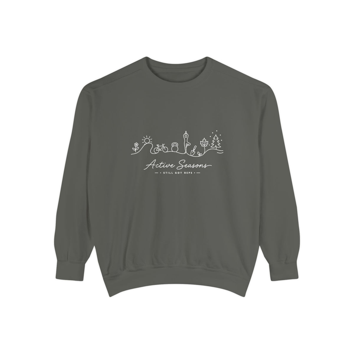 Garment Dyed Heritage T-Shirt | Active Seasons Graphic Tee | Active Lifestyle Top