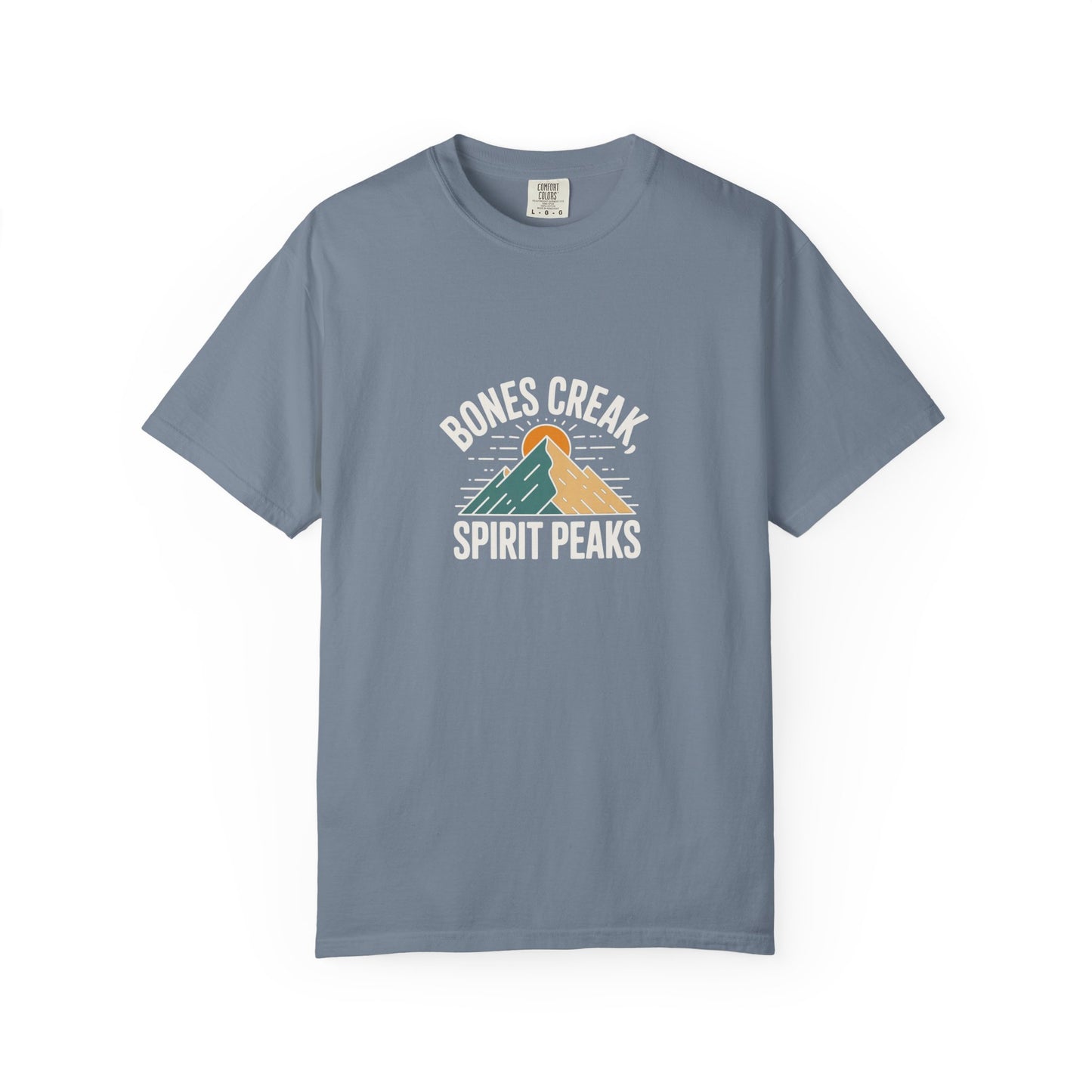 Bones Creak Spirit Peaks Mountain T-Shirt — Outdoor Adventure Graphic Tee