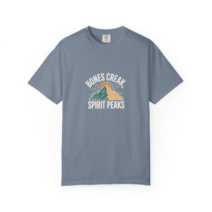 Bones Creak Spirit Peaks Mountain T-Shirt — Outdoor Adventure Graphic Tee
