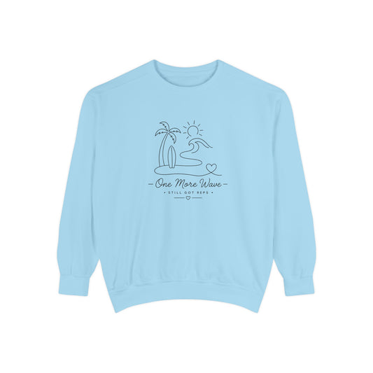 Inspirational Heritage Pullover | One More Wave Graphic Sweatshirt | Active Lifestyle Top