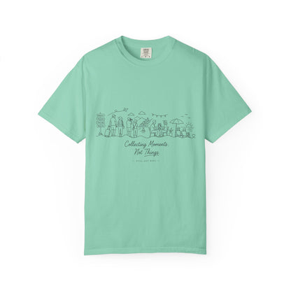 White Subtle Embossed Graphic T-Shirt