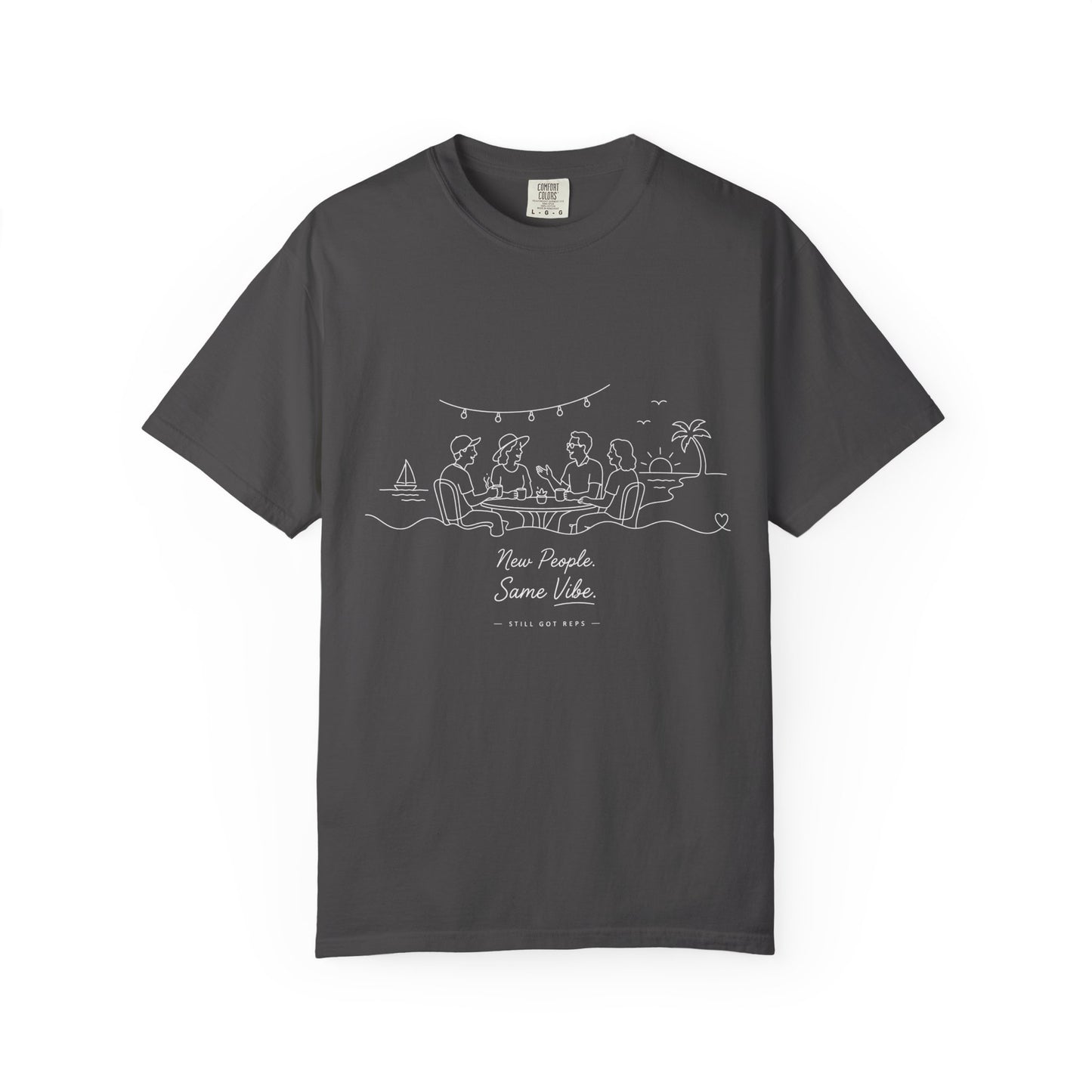 Classic White Garment-Dyed T-Shirt — Soft Vintage Crew Tee