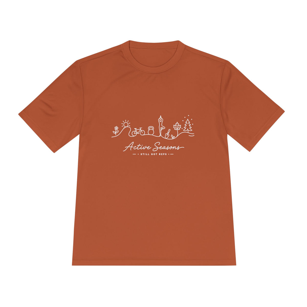 Active Seasons Line Art Dry Fit T-Shirt