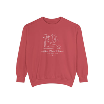 Inspirational Heritage Pullover | One More Wave Graphic Sweatshirt | Active Lifestyle Top