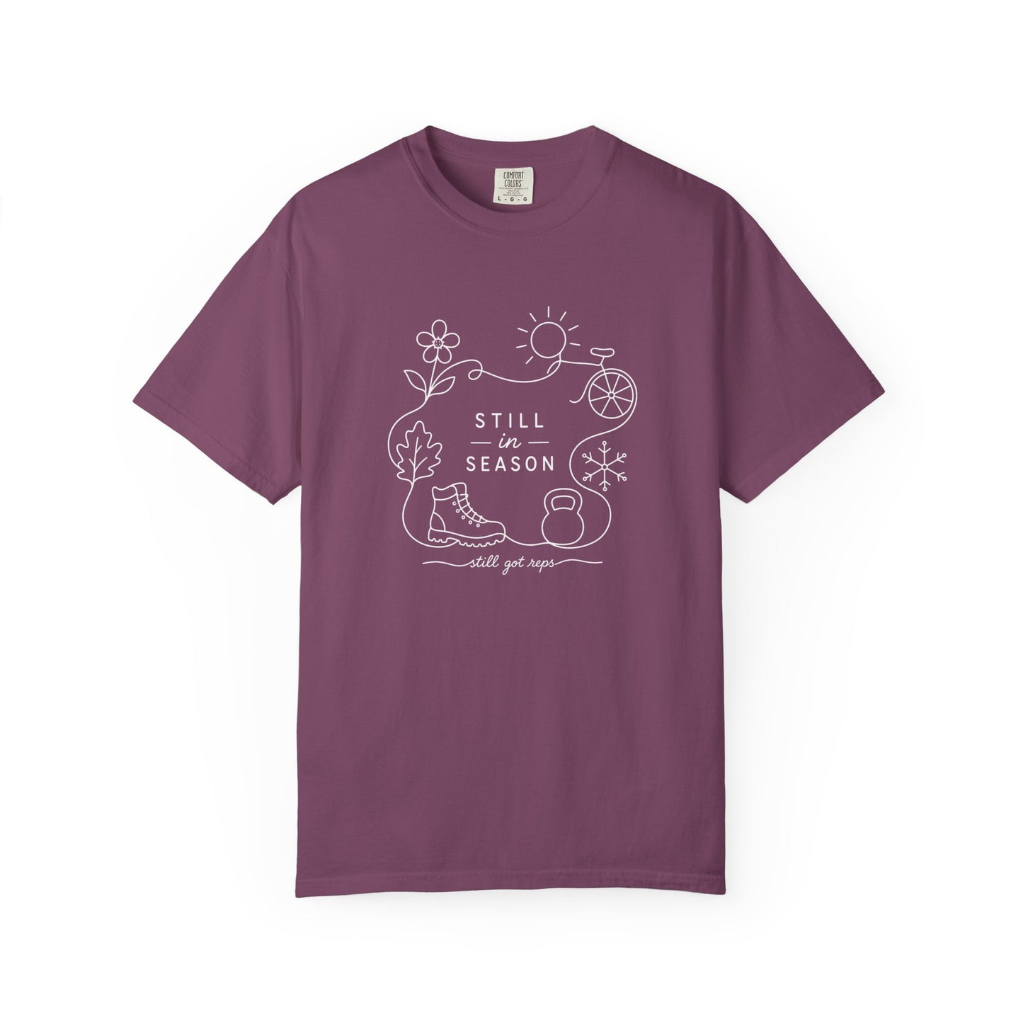 Adventure Series: Still in Season T-Shirt — Minimal Line Art Nature Graphic Tee