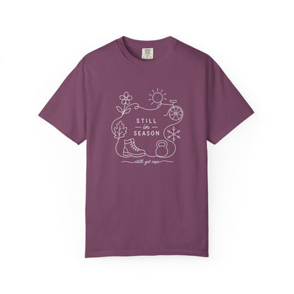 Adventure Series: Still in Season T-Shirt — Minimal Line Art Nature Graphic Tee