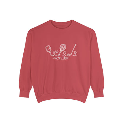 Athletic Longevity Pullover | One More Round Graphic Sweatshirt | Active Aging Top