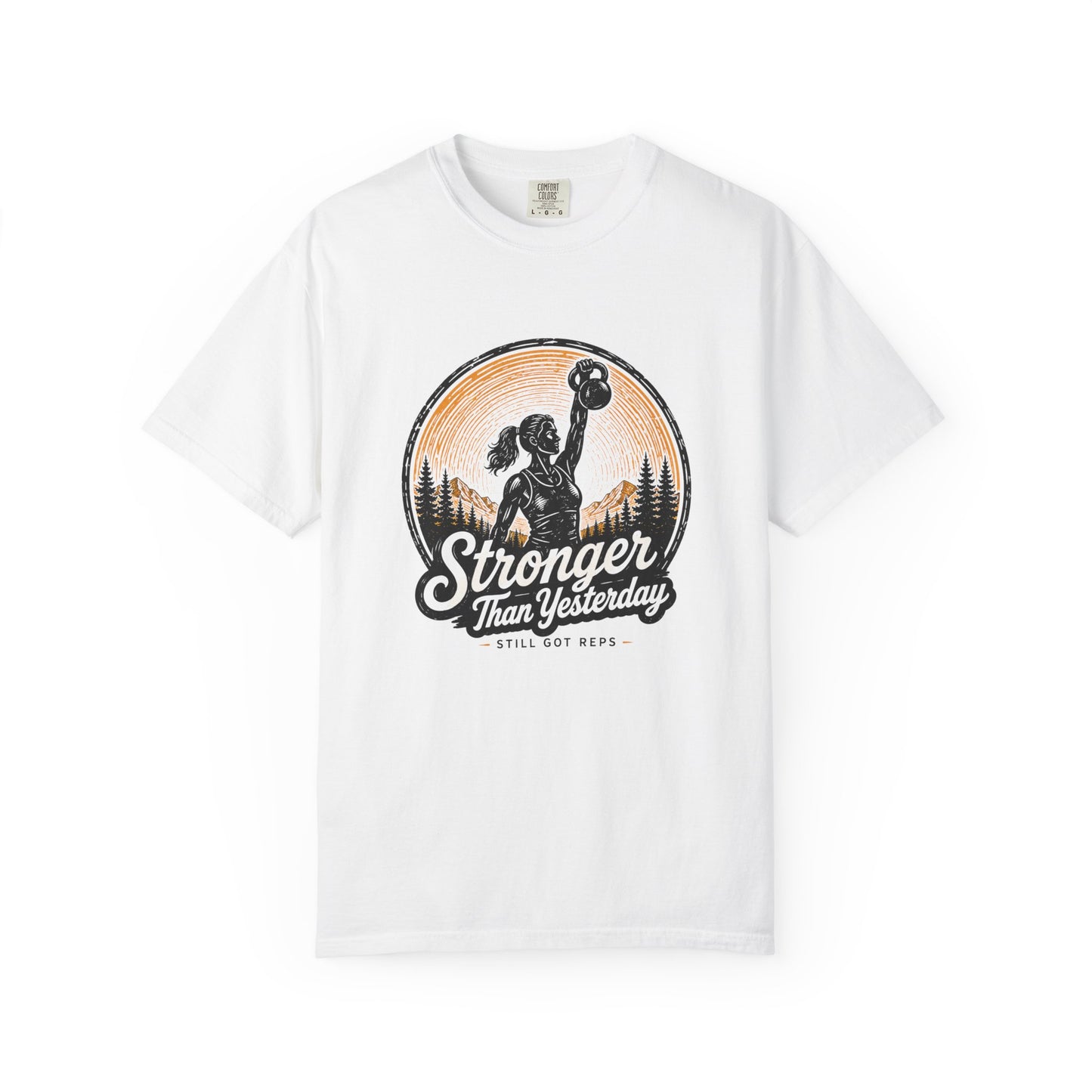 Stronger Than Yesterday T-Shirt — Kettlebell Fitness Tee