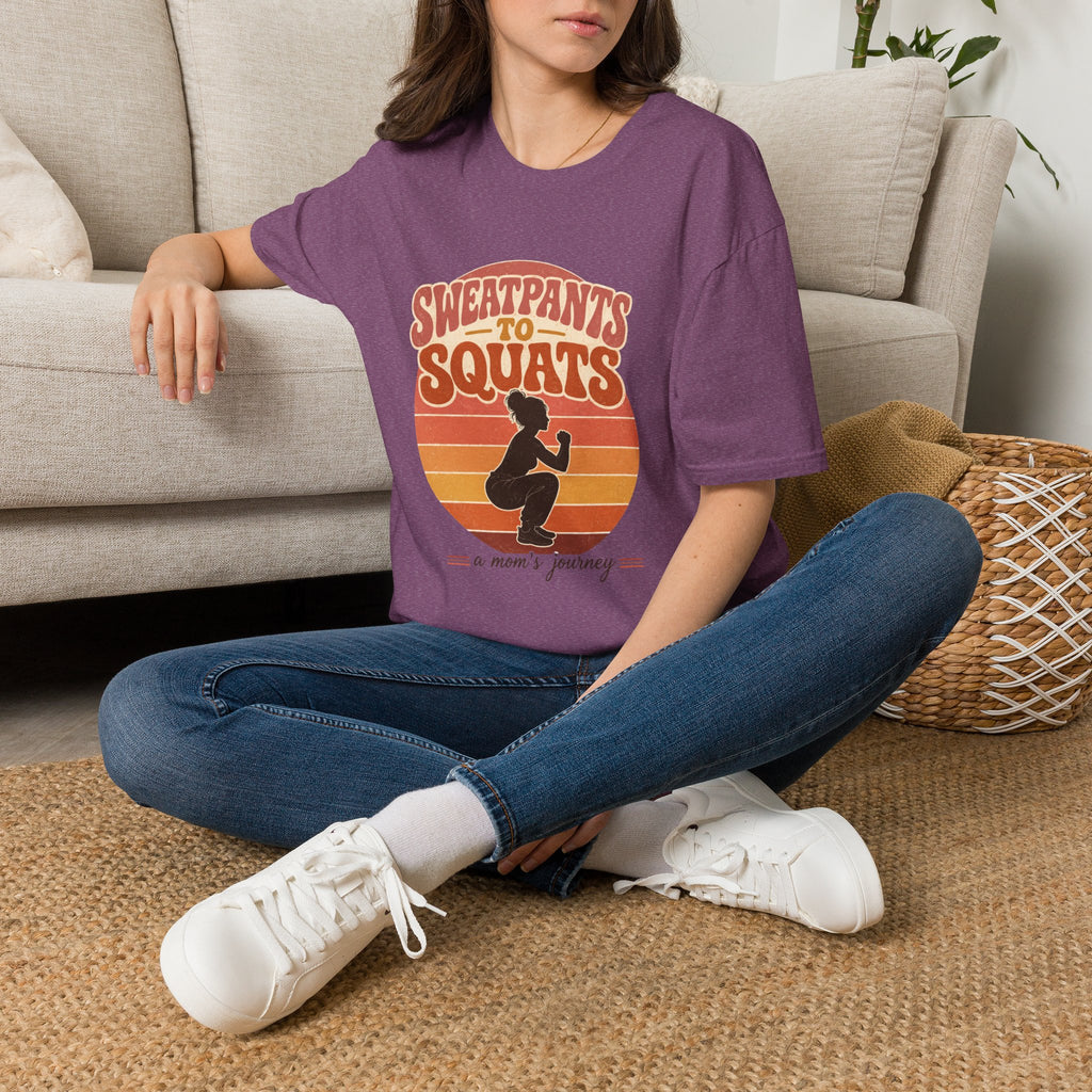 Sweatpants to Squats T-Shirt — Retro Fitness Motivation Tee