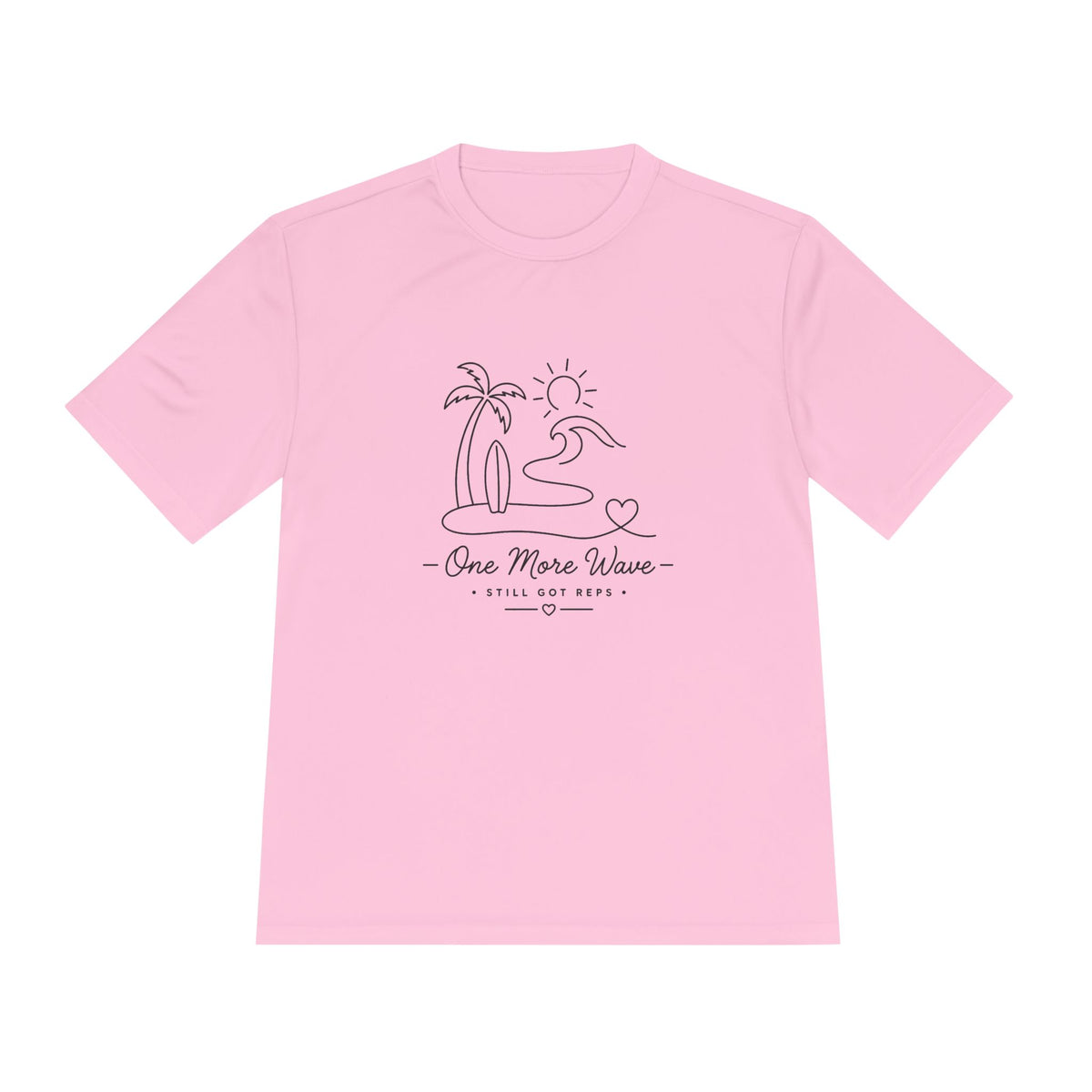 Beach Vibes Line Art Dry Fit T-Shirt