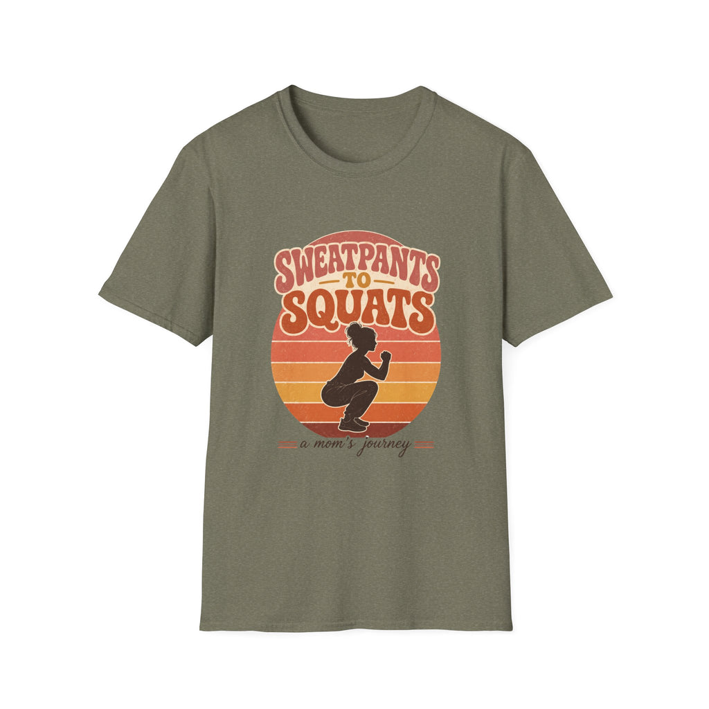 Sweatpants to Squats T-Shirt — Retro Fitness Motivation Tee