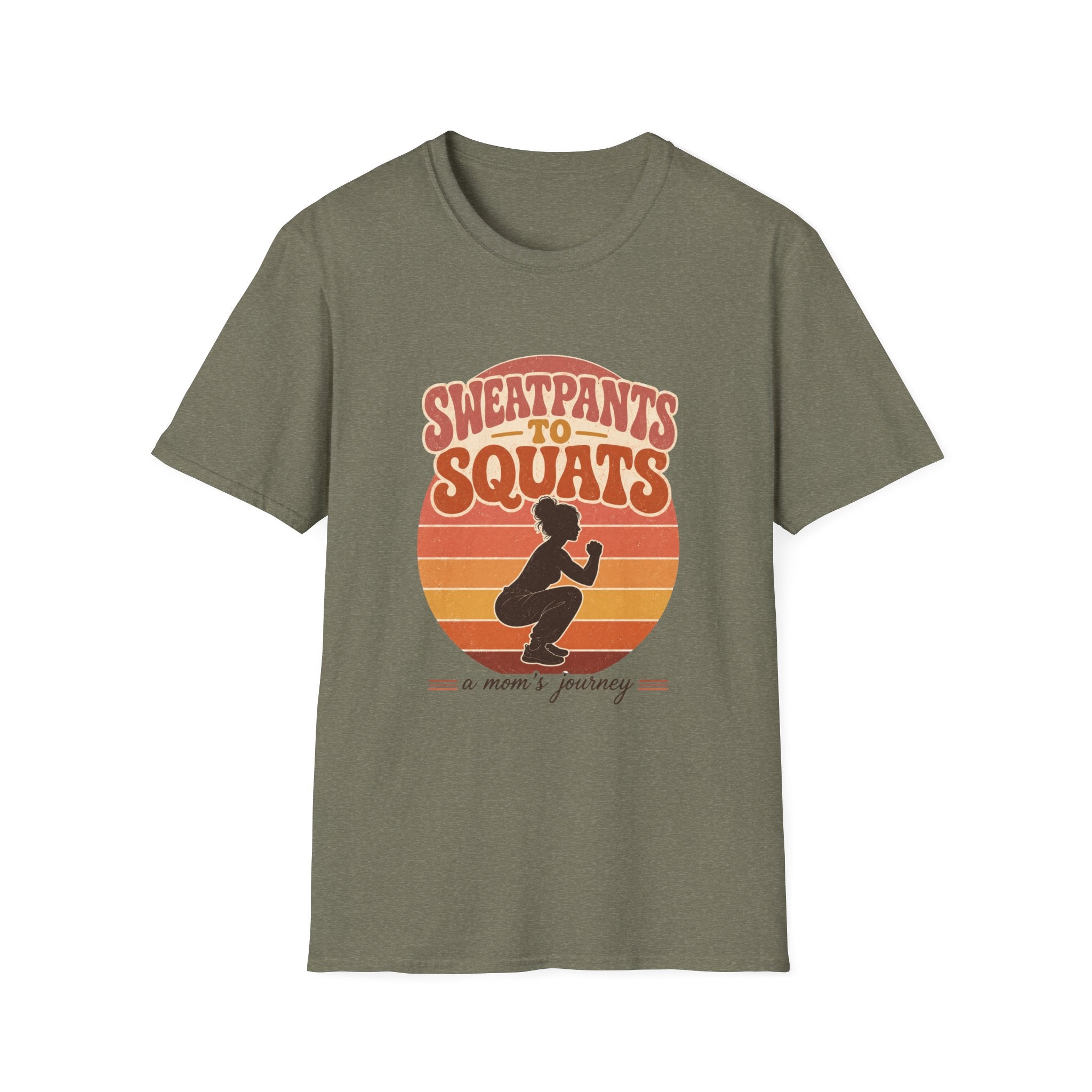 Sweatpants to Squats T-Shirt — Retro Fitness Motivation Tee