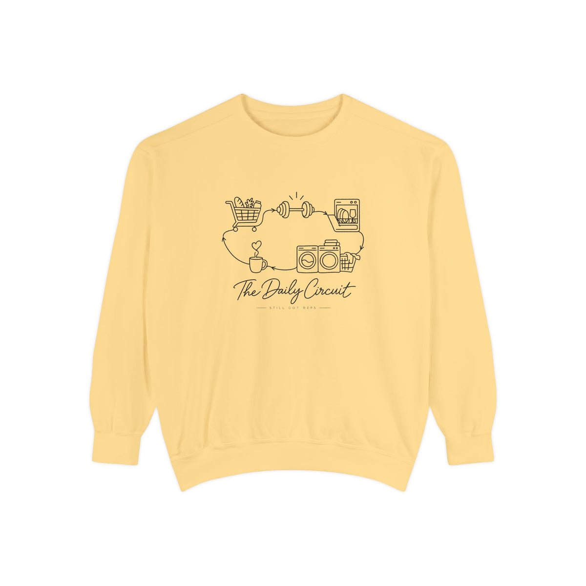 Lifestyle Wellness Pullover | The Daily Circuit Graphic Sweatshirt | Daily Habit Top