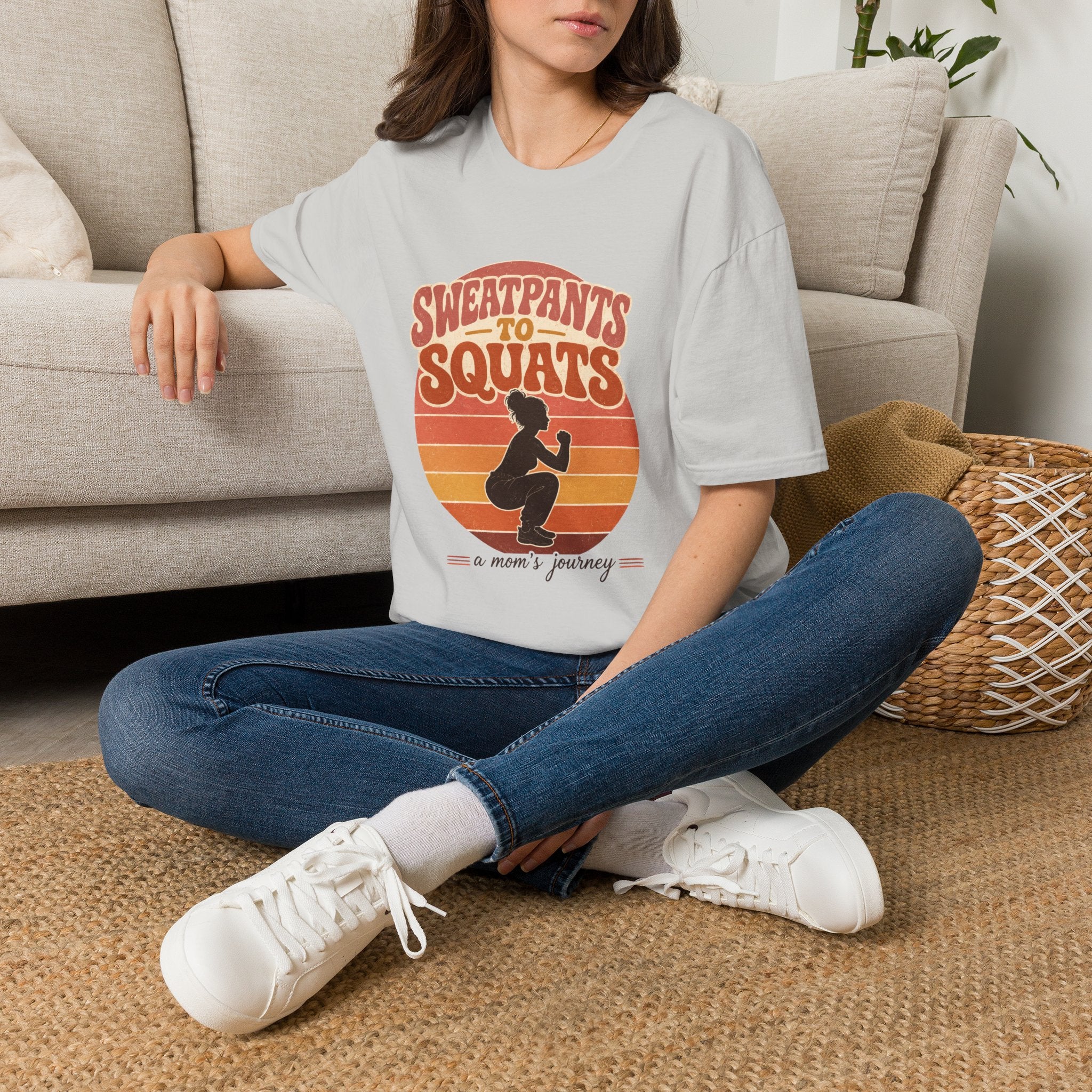 Sweatpants to Squats T-Shirt — Retro Fitness Motivation Tee