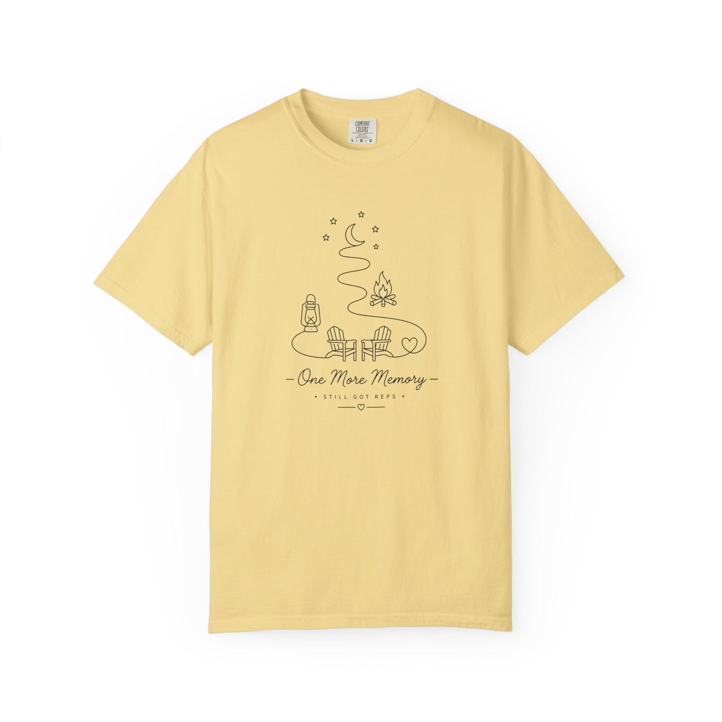Adventure Series: One More Memory T-Shirt — Minimal Camping Night Illustration