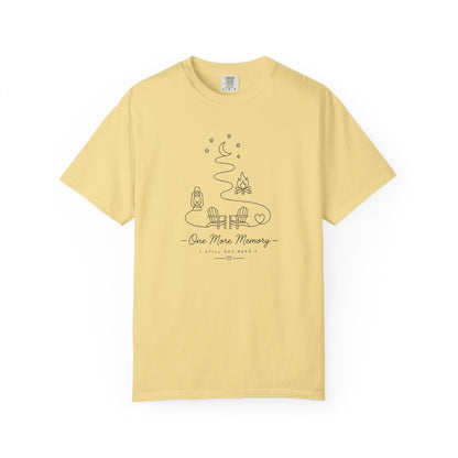 Adventure Series: One More Memory T-Shirt — Minimal Camping Night Illustration
