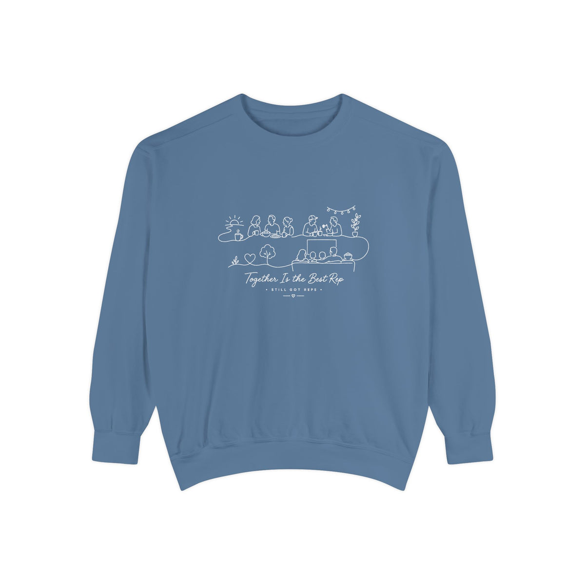 Community Wellness Pullover | Together is the Best Rep Graphic Sweatshirt | Active Lifestyle Top